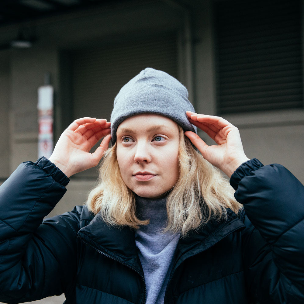Beanie, Basic heather Grey