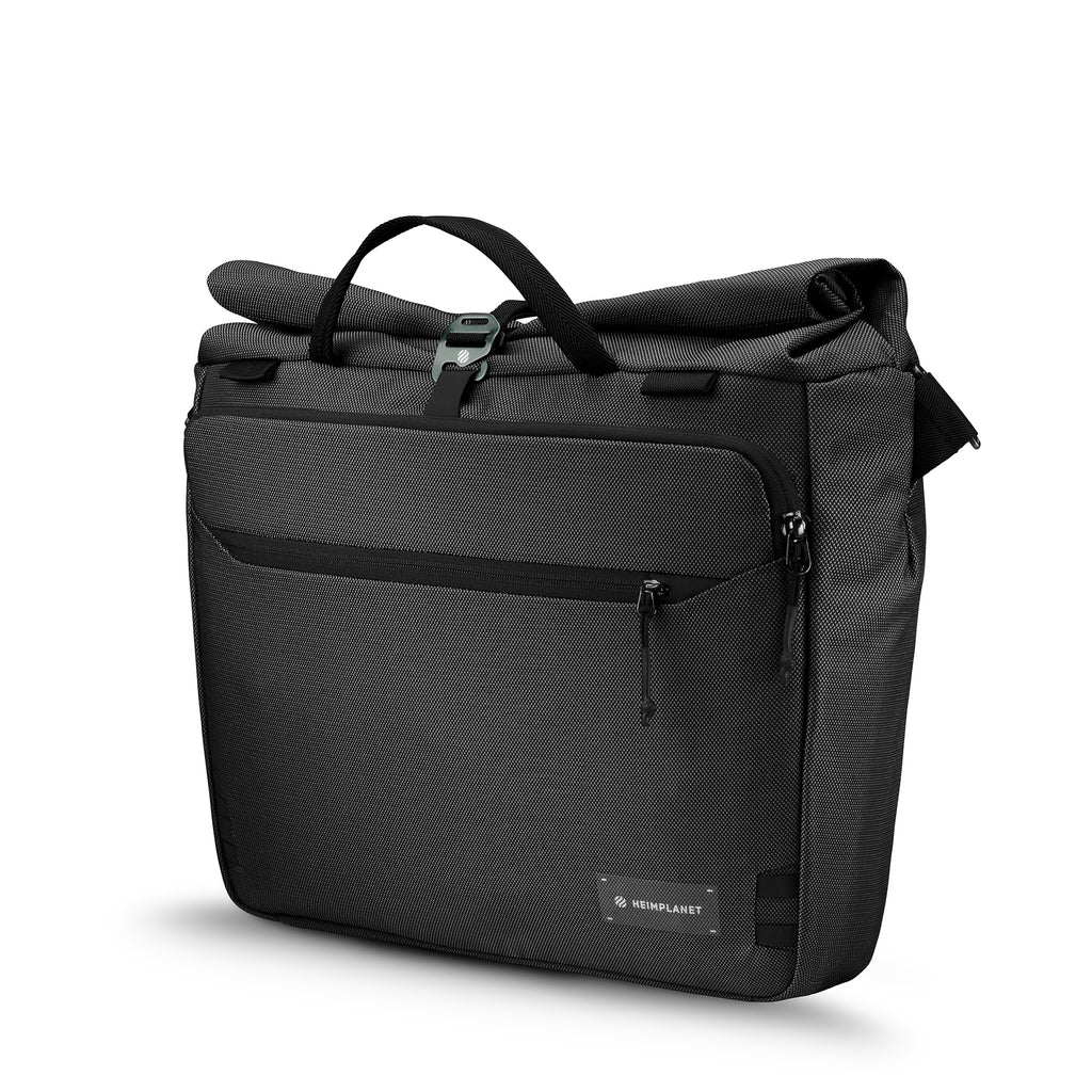 Re-stored Transit Line Roll Top Messenger Bag, castlerock