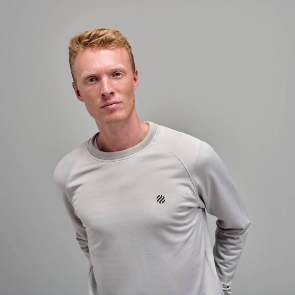 Merino-Mix Crewneck, light grey