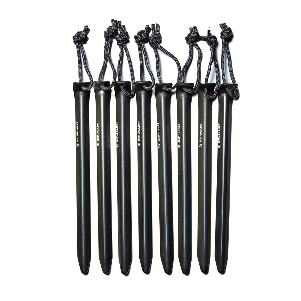 Aluminum pegs in V-shape (set of 8)