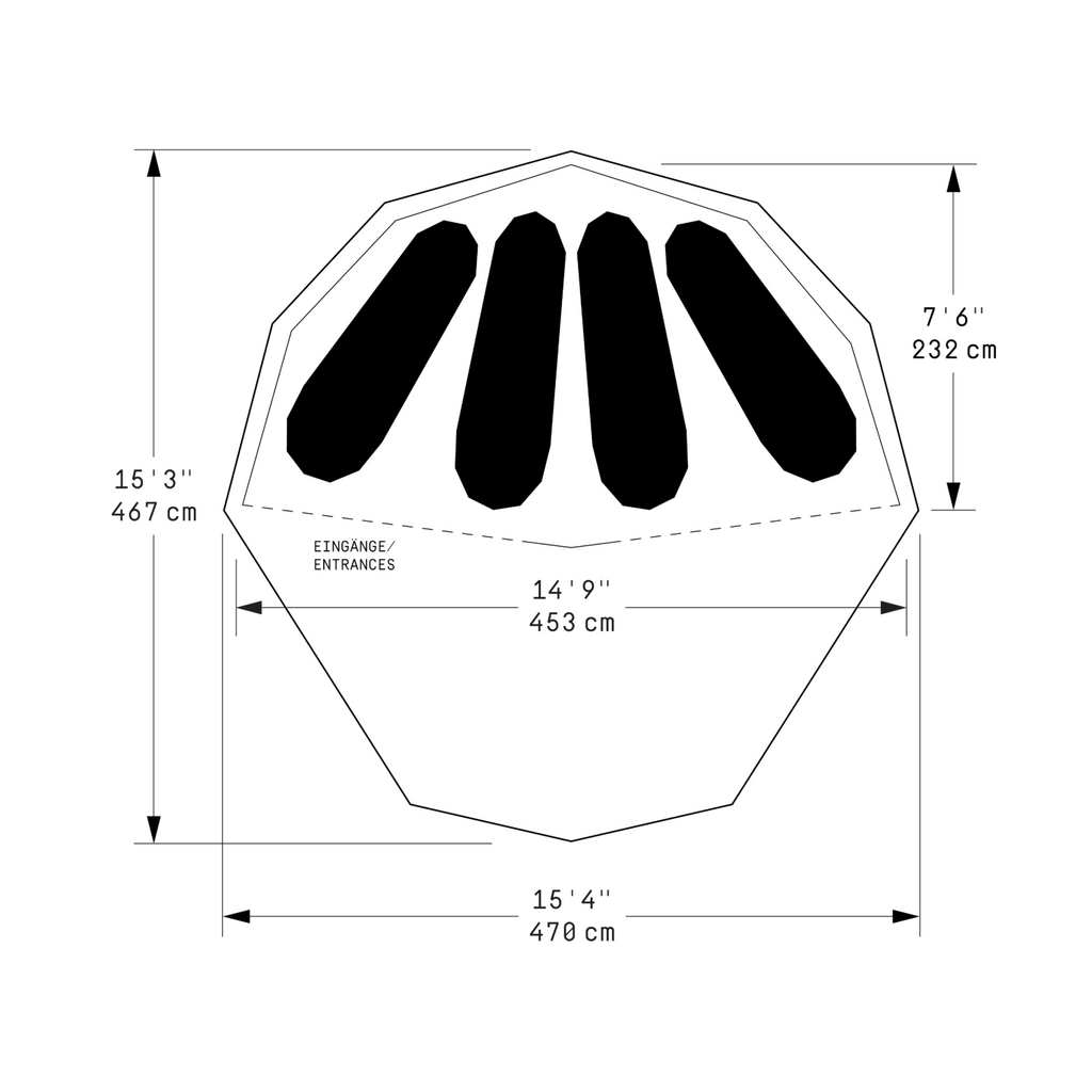 tent translation CLOUDBREAK; 4-Season, Black/Sage