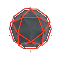 Maximale Stabilität/ Inflatable Diamond Grid (IDG) bestehend aus 5 Luftkammern mit 10 Kreuzungspunkten.