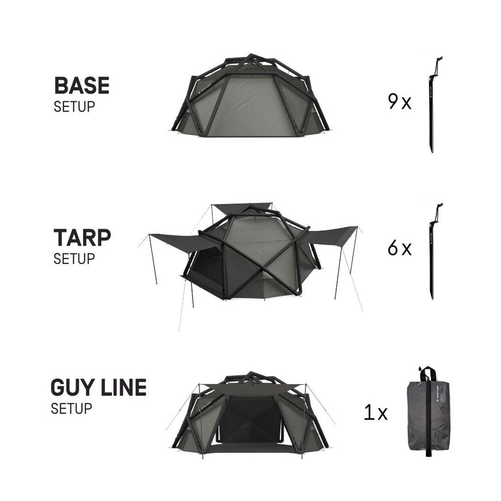 CLOUDBREAK Shelter; All Season, Black/Tactical Grey