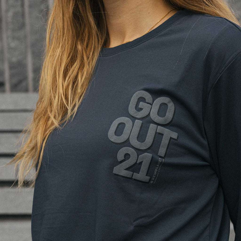 COOLEVER T-shirt long Go Out 21, gris foncé