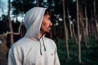 Merino-Mix Hoodie; light grey