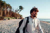 Merino-Mix Hoodie; light grey