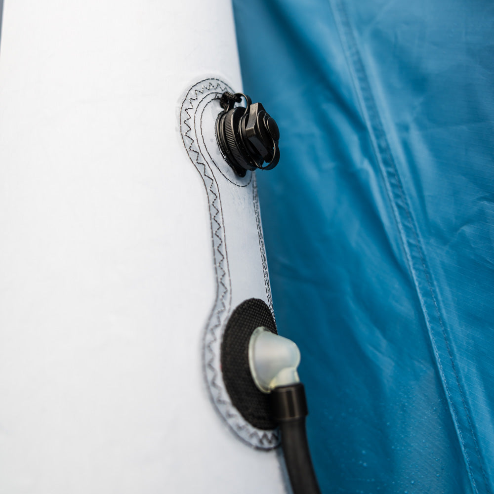 One Pump System/ Schneller Aufbau über nur eines der Ventile (Aufbau alleine in 10min) - Pumpen zwei Personen sind es nur 5min.