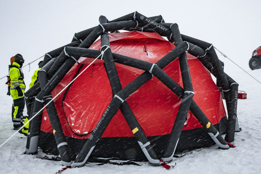 maverick tent MAVERICKS Basecamp; 4-Season, White/Red