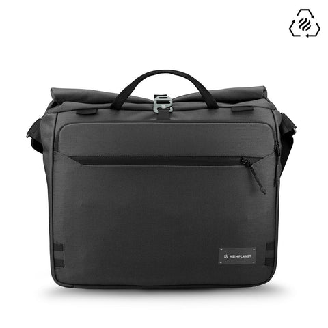 Re-stored Transit Line Roll Top Messenger Bag, castlerock