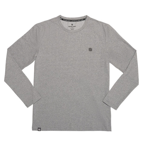 COOLEVER longsleeve reflective logo ball, heather melange
