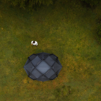 Inflatable Diamond Grid (IDG)/
Bei Kirra bestehend aus drei  identischen Luftkammern die sich punktsymmetrisch kreuzen.