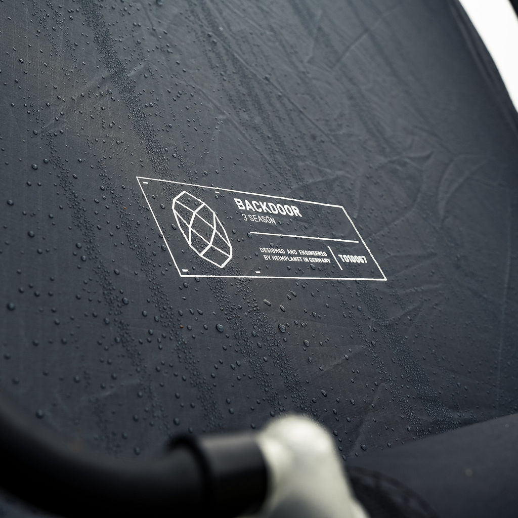 Regen- und sturmfest / Zeltboden (5000mm), Außenzelt (3000mm)