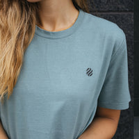 COOLEVER T-Shirt overdye, teal