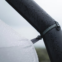 Zweilagiger Luftrahmen/TPU-Schlauch ummantelt von reißfestem 140 HPE Dacron - extrem stabil, unter Extrembedingungen getestet. Zusätzlich verstärkt wo Bodenkontakt besteht.
