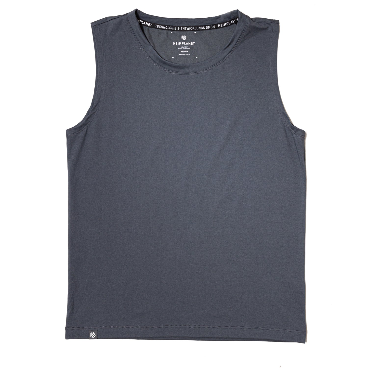 COOLEVER Basic Tank Top; Dark Gray